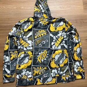 Comic Book Graphic Hoodie – Boom! Pow! Pop Art Style – Size Small